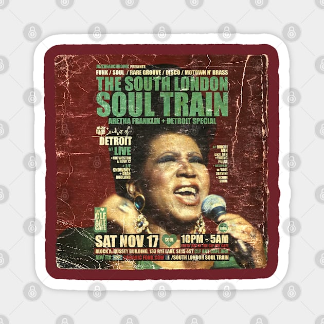 POSTER TOUR - SOUL TRAIN THE SOUTH LONDON 46 Magnet by Promags99