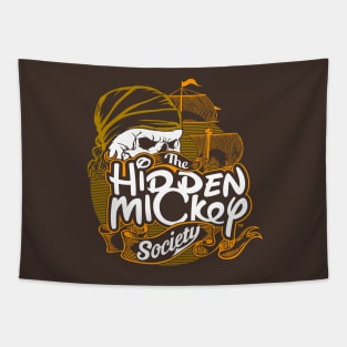 3-Color HMS Pirate Logo Tapestry