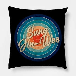 Personalized Name Jin-Woo Classic Styles Anime 70s 80s 90s Pillow