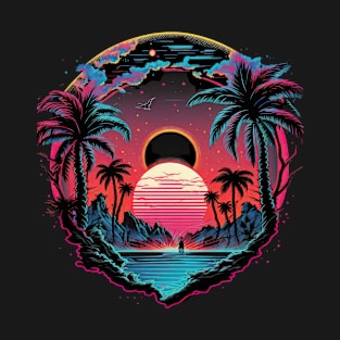 Synthwave 80s neon T-Shirt