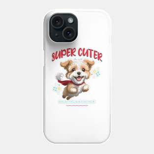 Super Cuter, cute superhero dog flying Phone Case