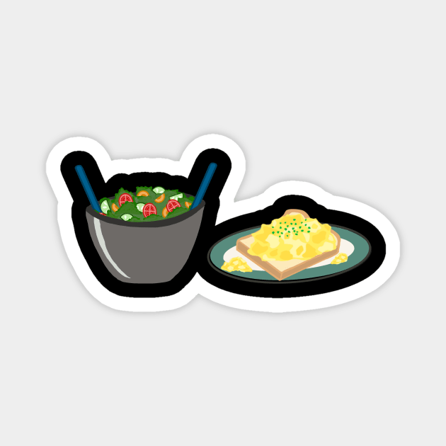 Frasier Toss Salad and Scrambled Eggs Magnet by PickleDesigns