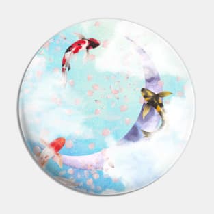 Butterfly Koi Sky Pin