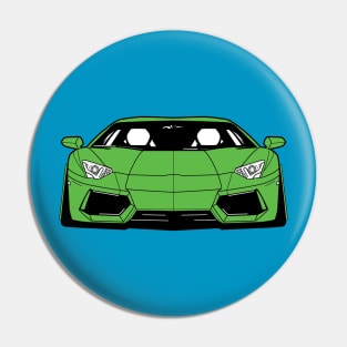 Lime Lambo Pin