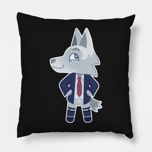 Julian Fawcett - Wolf Portrait Pillow by Snorg3