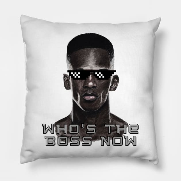 Israel Adesanya, who's the boss now, Pillow by TrendsCollection