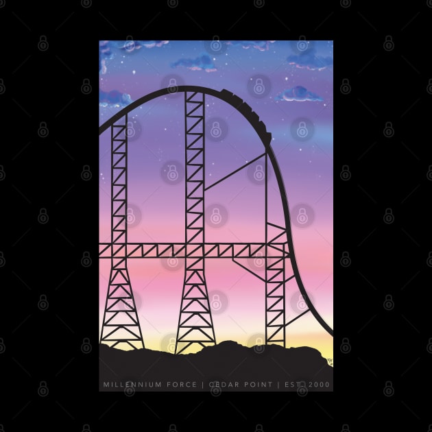 Millennium Force Sunset by bettyjane88