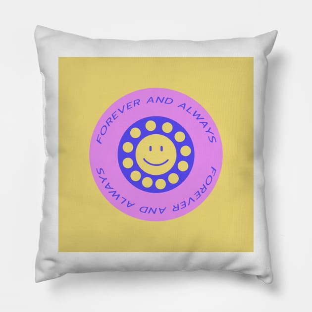 Retro-Y2K : Forever and Always Pillow by Wiew studio