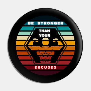 Be stronger than your excuses |  gym motivation  fitness Pin