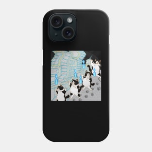 Spooky Ritual Cat Dancing - Halloween Edition Phone Case