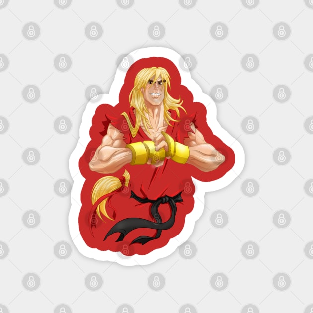 Ken Masters Magnet by jonny5alves