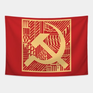 Vintage Soviet Art Tapestry