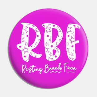 Resting Beach Face Pin