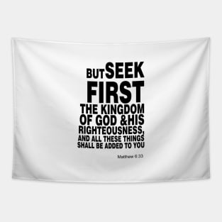 Matthew 6 33 Tapestry