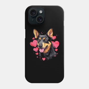 Australian Kelpie Valentine Day Phone Case