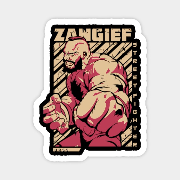 Zangief URSS Street Fighter fan art Magnet by SkloIlustrator