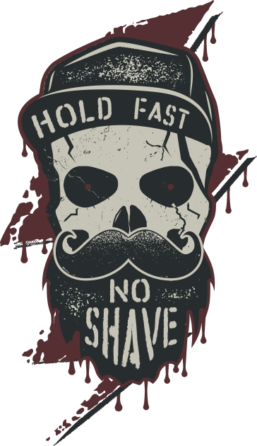 Bearded Skull Design Kids T-Shirt by Funky Aviation