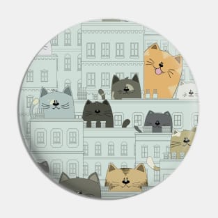 Cats and the city Pin