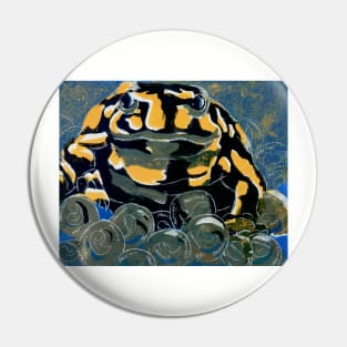 Precious - A Corroboree Frog Guarding Eggs Pin