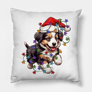 Christmas Puppy Pillow