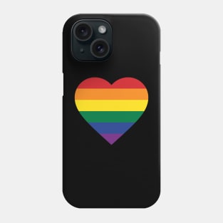 Rainbow Pride (black merch) Phone Case