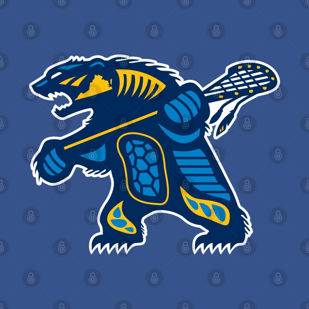 Golden Bear Logo2 by Lacrosse & Motivational T-Shirts 