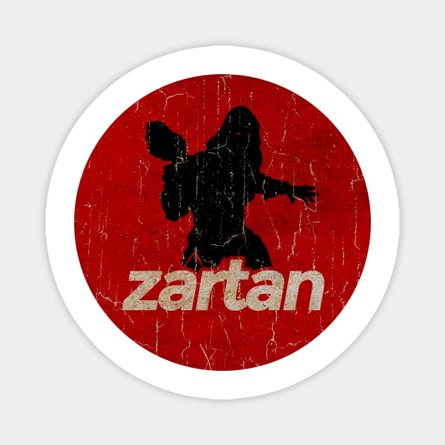 Zartan - simple red circle vintage Magnet by G-THE BOX