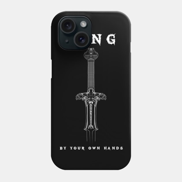 Atlantean Conan Sword - King by Your Own Hands Phone Case by TMBTM