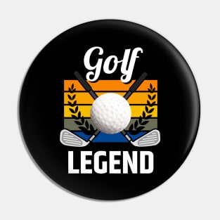 Golf Legend Golfing Golf Ball Funny Golfer Pin