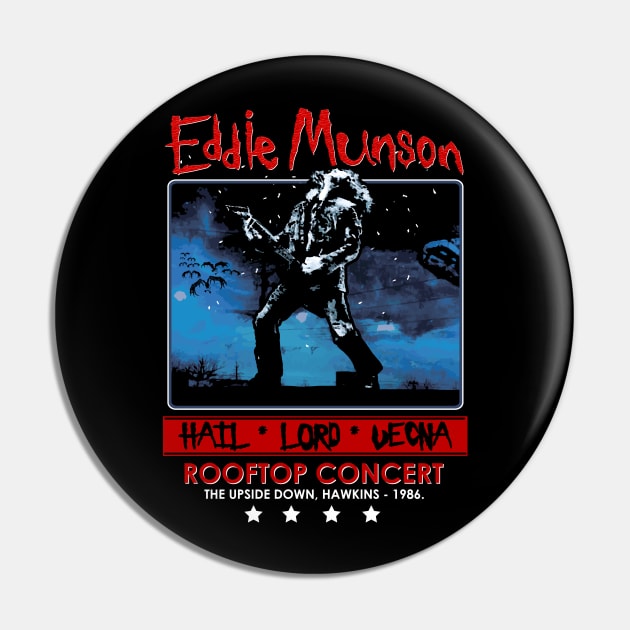 Eddie Munson's Rooftop Concert Pin by NerdShizzle