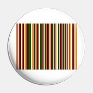 Green and orange Pinstripe Pin