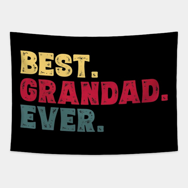 Best Grandad Ever Fathers Day Tapestry by Autumn Watercolor