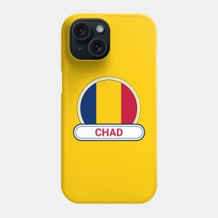 Chad Country Badge - Chad Flag Phone Case