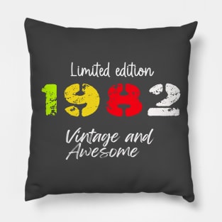 Born in 1982 Birth Year awesome Gifts, 42 years old Birthday best Accessories Pillow