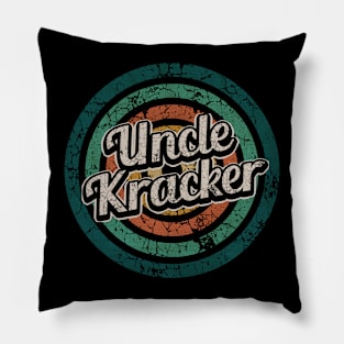 Uncle Kracker // Retro Circle Crack Vintage Pillow