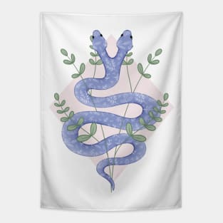 Floral snake Tapestry