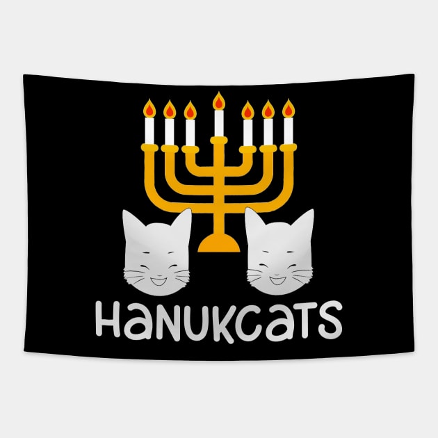 Funny Hanukcats Hanukkah Gift Tshirt for Kawaii Cat Lovers Tapestry by TellingTales