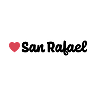 San Rafael Mexico City Heart Script T-Shirt