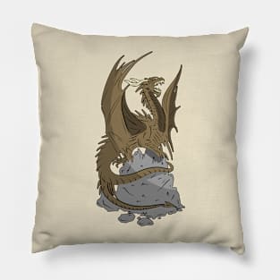 BROWN DRAGON Pillow