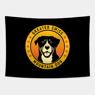 Greater Swiss Mountain Dog Portrait Tapestry