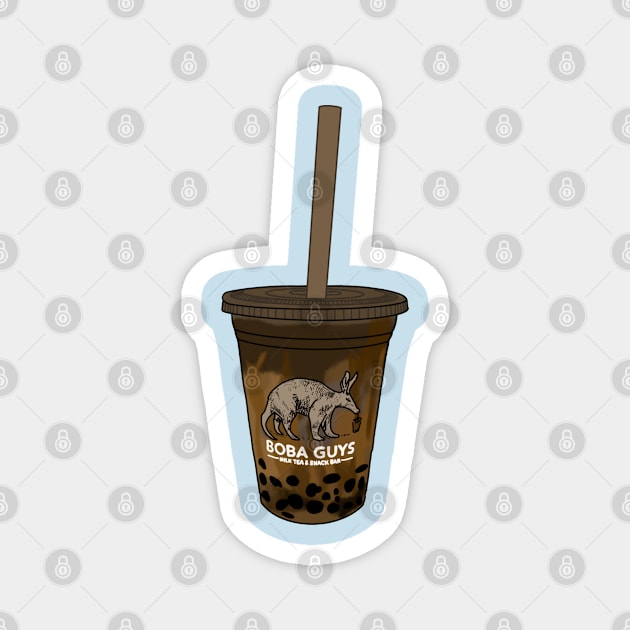 Boba Guys - Black Sugar Hojicha Magnet by smileyfriend