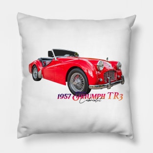 1957 Triumph TR3 Cabriolet Pillow