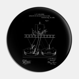 Apparatus for the Manufacture of Beer Vintage Patent Hand Drawing Pin