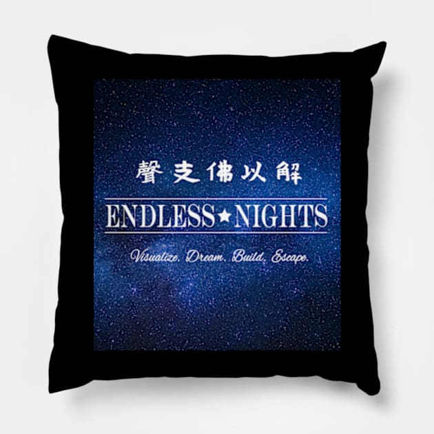 Endless Nights V2 Outer Space Art Pillow by OwnTheAvenue