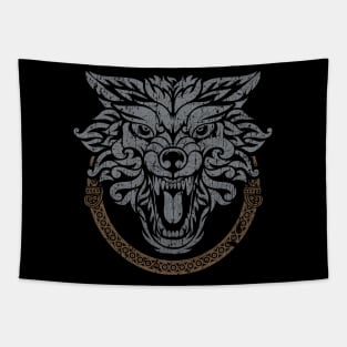 Norse Fenrir Wolf Ragnarok Viking Pagan Mythology Tapestry