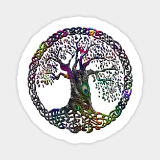 TREE OF LIFE - peacock Magnet