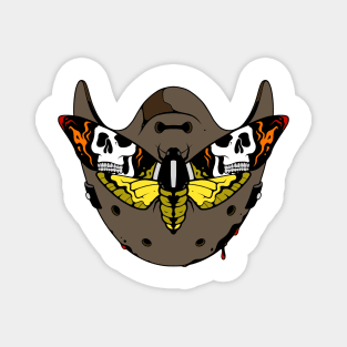 Hannibal Moth Mask Magnet