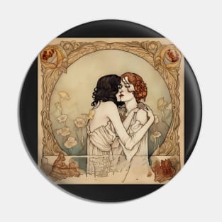 Eternal Love: An Embrace Across Time Pin