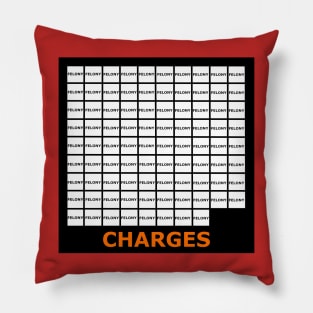 88 FELONY CHARGES - Grid - Back Pillow