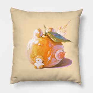 Happy Orange Pillow